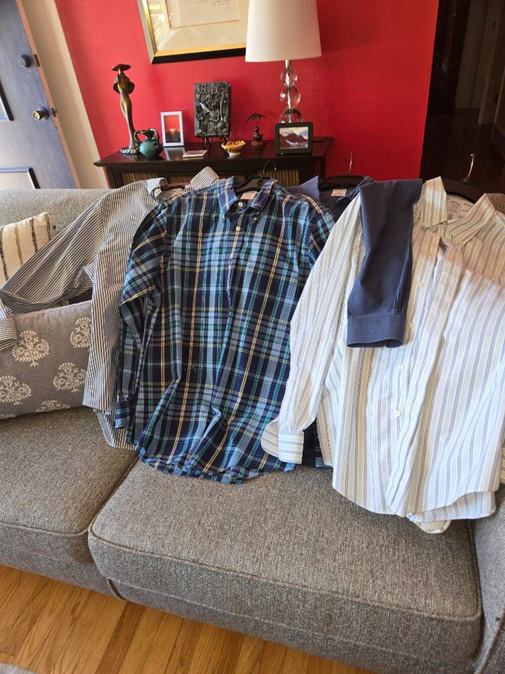 men's brooks brothers Regent style long sleeve shirts large - 4 pack